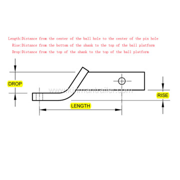 extended trailer ball mount